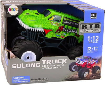 Makina garuese me telekomandë LEAN Toys Sulong Truck, off-road, shkalla 1:12, jeshile