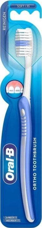 Furçë dhëmbësh Oral B Ortho Brush Soft, për aparate, qime të buta, shumëngjyrëshe