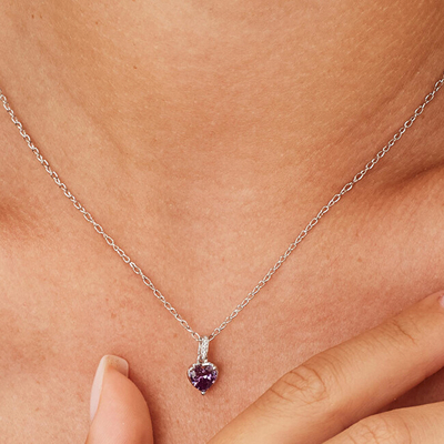 Varëse për femra Brosway Heart Fancy Magic Purple FMP28, e argjendtë/ vjollcë