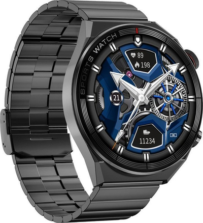 Ora inteligjente Rubicon RNCE99, 1.45", thirrje Bluetooth, grafit