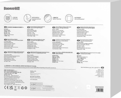 Këllëf me tastierë Baseus Brilliance, Bluetooth, me ndriçim, për iPad Pro 11" dhe Air 10.9", i zi