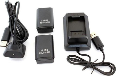 Stacion karikimi Hertz KX7A PLAY CHARGE për Xbox 360, i zi
