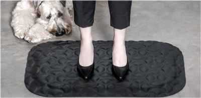 Tapet ergonomik MATTING Air, 53 x 77 cm, antirrëshqitës, i zi