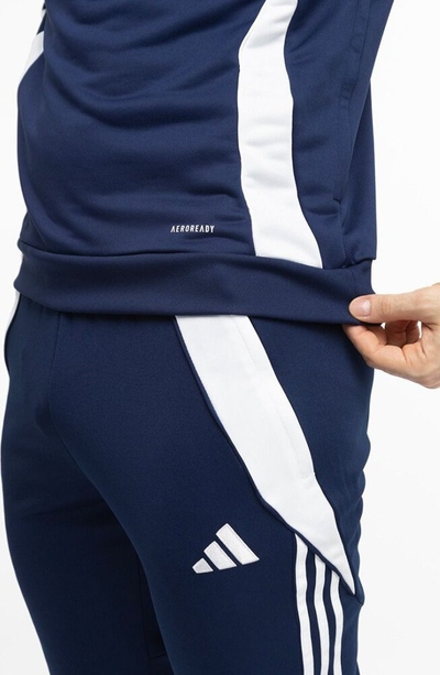 Pantallona sportive adidas Tiro 24 M IR9343, poliestër, për burra, blu navy