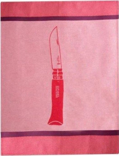 Peshqir kuzhine Opinel Le Couteau, pambuk, 50x70cm, i kuq