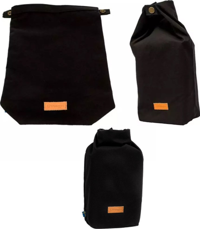 Ранец за кампување Trangia Roll Top Bag Mess Tin Lrg 619102, голема големина, црна