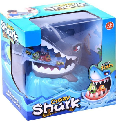 Loja interaktive Crazy Shark GR0323, me drita edhe muzikë, plastike, gri