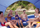 Shtrat me ajër Bestway Island, 389 x 274 cm, i kaltër