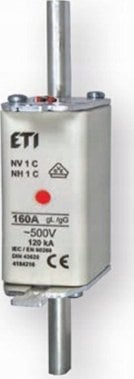 Siguresë industriale KOMBI NH1C, 500V, 20A, e bardhë