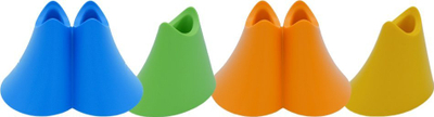 Mbajtëse furçash dhëmbësh Promis Duo, bioplastikë, për 2 furça, portokalli