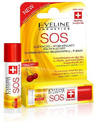 Balsam buzësh Eveline Balm Lipstick SOS Argan Oil, hidratues, SPF 10