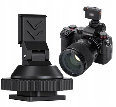 Adapter cold shoe JJC HC DMN për DJI Mic Mini, për action cam, ngjyrë e zezë