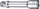 Zgjatim wobble Stahlwille 427W, 3/8", 76mm, ngjyrë metalike argjendi