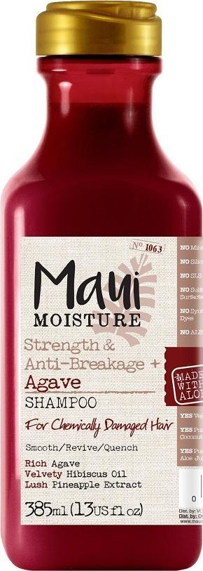 Shampo Maui Moisture Agave kundër këputjes, për flokë të dëmtuara, 385 ml