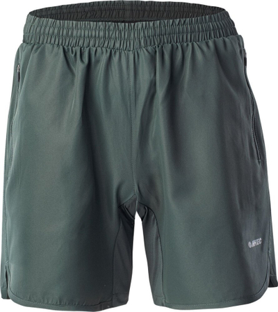 Shorce sportive Hi-Tec Hicko M, me rrip elastik, xhepa me zinxhir, jeshile e errët