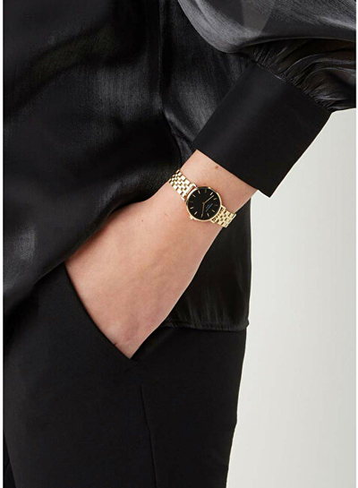 Orë për femra Rosefield The Small Edit Black Steel Gold 26BSG-268, e artë