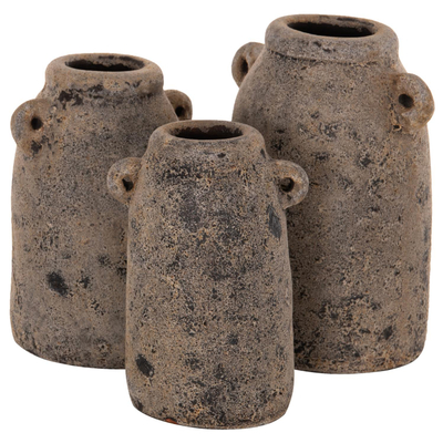 Vazo dekorative 3-copë (HM7710.11), gri