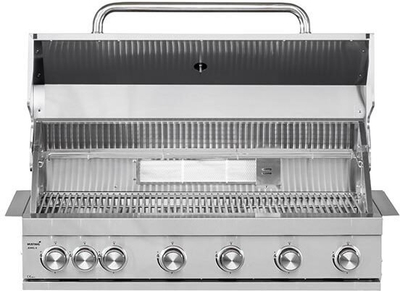 Grill me gaz Jewel 6 Built In, 6 djegës, inox, argjendtë