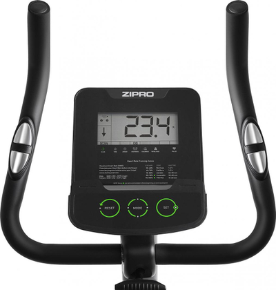 Zipro Nitro магнетен велосипед за вежбање, 115 x 59 x 145 см, 150 кг, црна / сива