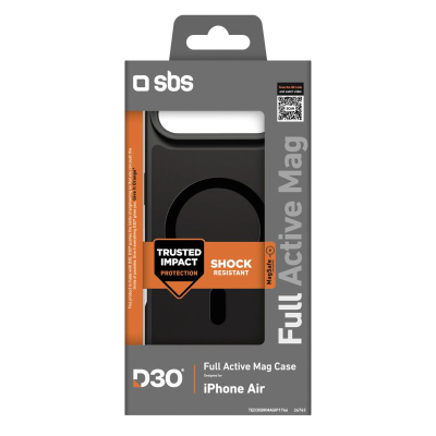 Kapak telefoni SBS Mobile për Apple iPhone 17 Air, D3O, MagSafe, i zi