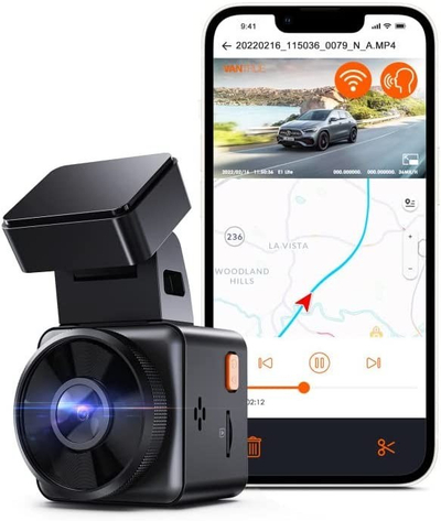 Regjistrues video Vantrue E1 LITE, 1080p, 160°, Wi-Fi, e zezë
