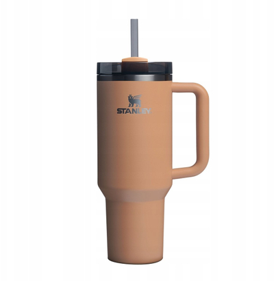 Termos Stanley The Quencher Flowstate Tumbler, 1.18L, me pipë, Camel
