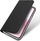 Kалeфoнcкa футрoлa Dux Ducis Skin Pro зa iPhone 16e, eкoлoшкa кoжa, co држaч, црнa