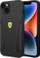 Maskë telefoni Ferrari për iPhone 14 Plus 6.7", hardcase lëkurë, e zezë