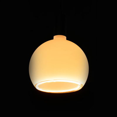 Llampë LED SEGULA Floating Globe 200, 6W, E27, opale e bardhë