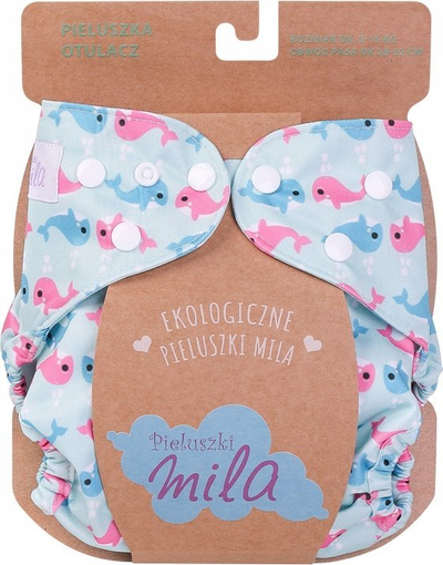 Mbulesë pelene Simed Diaper Cover Dolphins, për të porsalindur, me shumë ngjyra