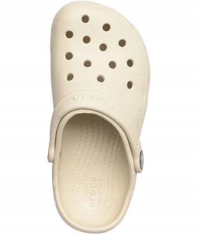 Sandale për kalamaj Crocs Classic Clog K, për goca, bezhë