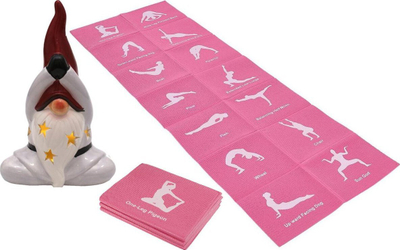 Tapet yoga ENERO FIT palosës, 170 x 60 x 0.5 cm, PVC, rozë