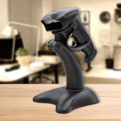 Stand për lexues barkodesh Qoltec 50855, universal, i zi