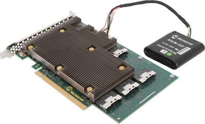 Kontroller RAID Microchip SmartRAID 3258Up-32i/e, PCIe Gen4, Tri-mode SAS SATA NVMe, i gjelbër