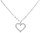 Qafore PDPAOLA White Heart Silver CO02-220-U