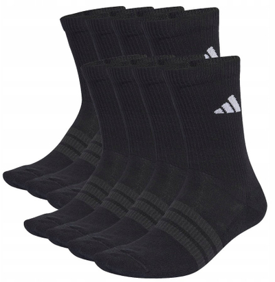 Çorape sportive Adidas Performance Essentials Cushioned Crew, set 10 copë, të zeza dhe të bardha