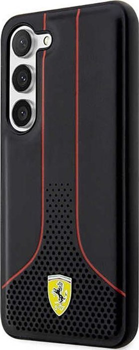 Kapak telefoni Ferrari Perforated 296P Collection, për Samsung Galaxy S23 Plus, i zi