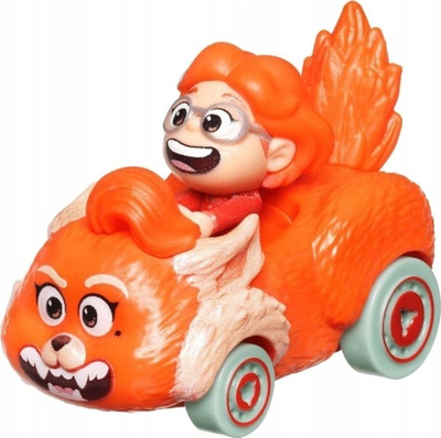 Makine lodër Hot Wheels RacerVerse Turning Red, die-cast, për kalamaj 3+, portokalli