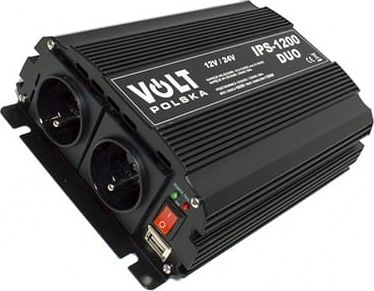 Inverter Volt IPS-1200 Duo, 12-24V në 230V, 1200W, i zi
