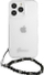 Mbulesë telefoni Guess GUHCP13LKPSBK, për iPhone 13 Pro 6.1", hardcase transparente, me perla, e zezë