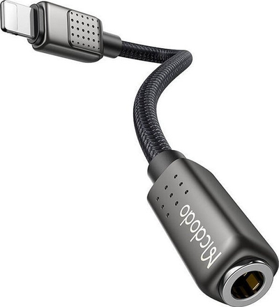 Adapter audio Mcdodo CA-5010 Lightning n’3.5mm, 0.11m, gri e errët