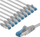 Kabllo rrjeti Goobay CAT 6A Patch Cable, S/FTP, 2m, set 10 copë, gri