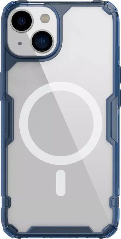 Mbrojtëse telefoni Nillkin Nature Pro Magnetic, për iPhone 15 6.1", transparente, blu