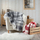 Fshesë tualeti Emako Vintage, qeramike, me dorezë metal, e bardhë