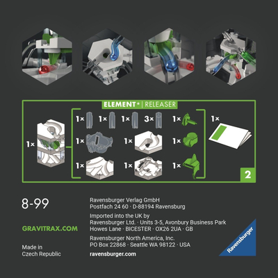Set ndërtimi Ravensburger GraviTrax PRO Releaser 27486, modul shtesë, shumëngjyrësh