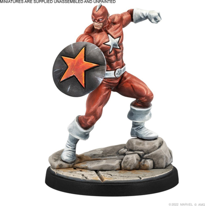 Set loje me miniatura Marvel Crisis Protocol Ursa Major &amp; Red Guardian, figurina për bojatisje dhe montim, shumëngjyrësh