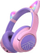 Kufje wireless PowerLocus Bobo Cat Ears, rrethveshi, lejla me rozë