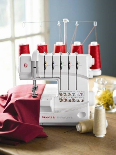 Makina qepëse overlock Singer Professional 5 14T968, 5 fije, e bardhë