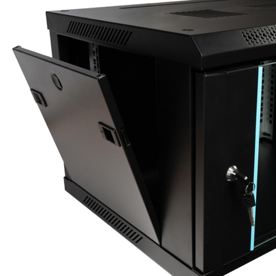 Kabinet muror 19" Spacer SPCW-6U-450-BK-03, 6U, 600x450mm, i zi