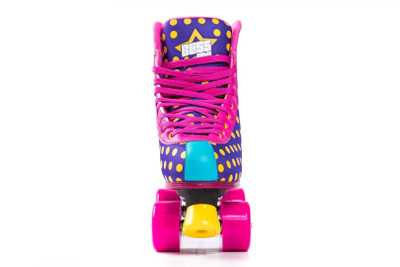 Patina me rrota Pegas Bliss Roller Skates Dots, madhësia 40, ABEC 7, vjollcë me pika